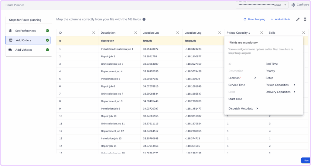 routing and dispatch app